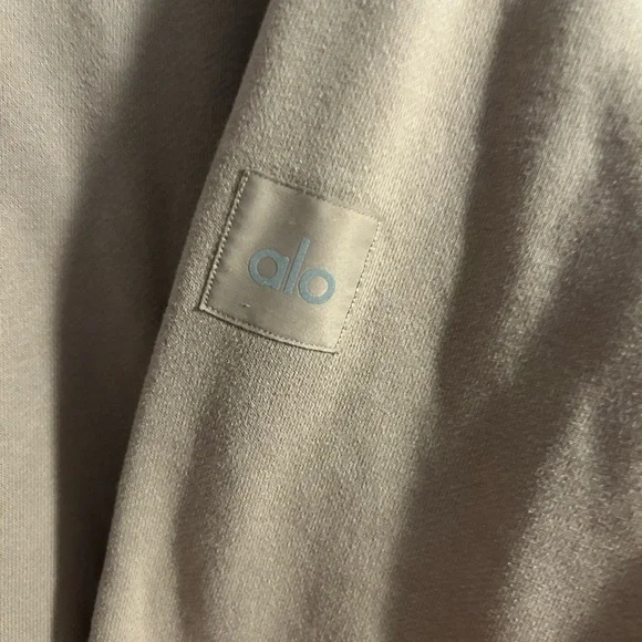 Alo Yoga Renown Heavy Weight Hoodie 2XL Taupe - Picture 4 of 4